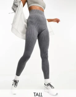 4505 Tall Icon Seamless Rib Legging In Grey