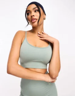 4505 Wb Seamless 3Inch Booty Legging Short And Light Support Bra In Multi/Mid Gr