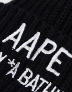 Aape By A Bathing Ape Worker Beanie In With Logo Embroidery