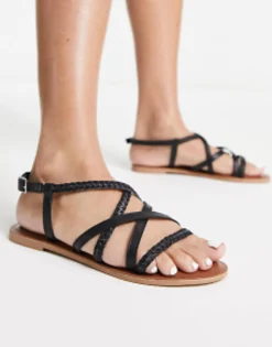 Accessorize Plaited Strappy Sandal In