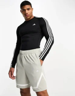 Adidas Basketball Pro Block Shorts In