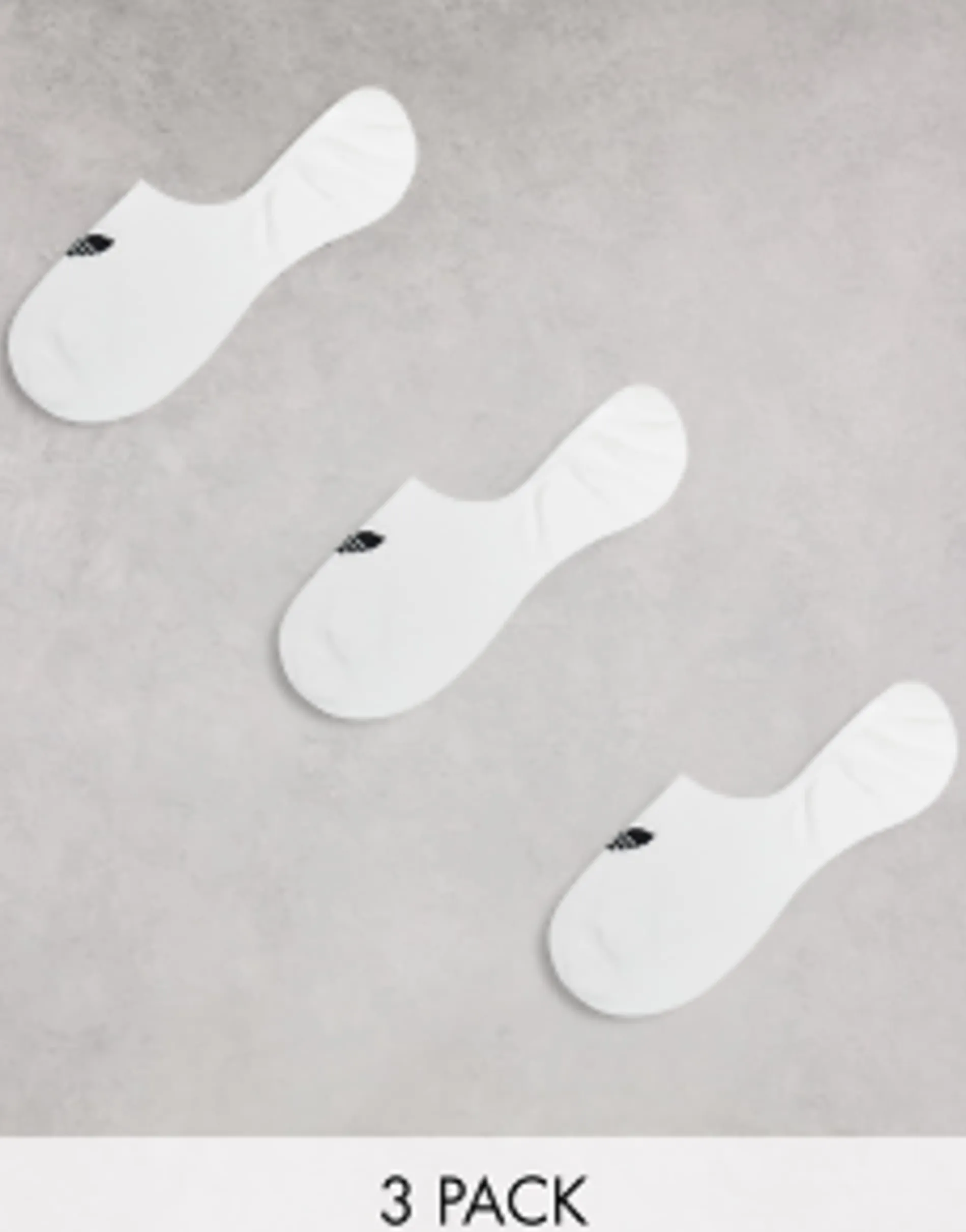 Adidas Originals Adicolor Trefoil 3 Pack No Show Socks In