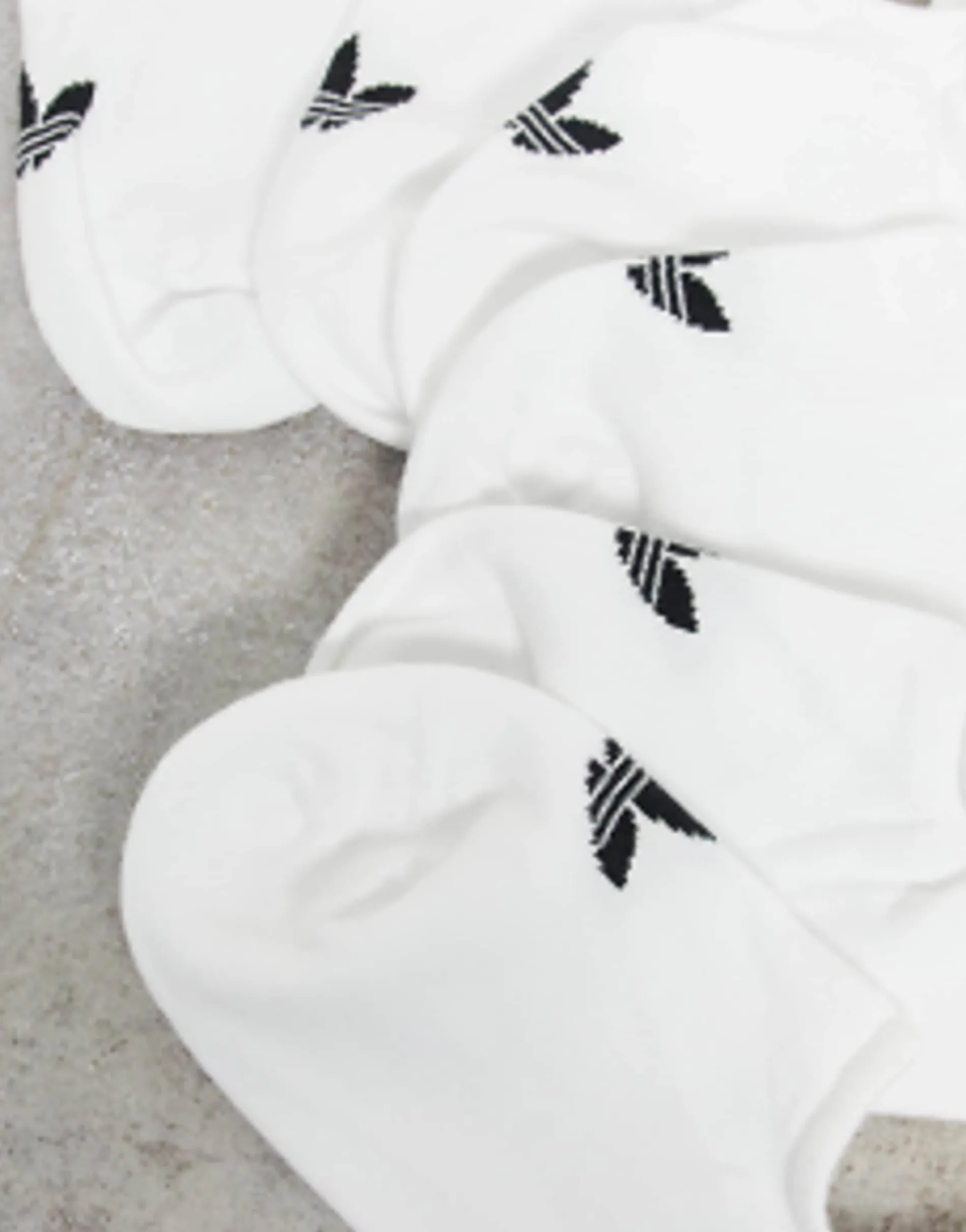 Adidas Originals Adicolor Trefoil 3 Pack No Show Socks In
