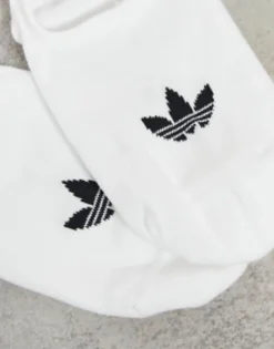 Adidas Originals Adicolor Trefoil 3 Pack No Show Socks In