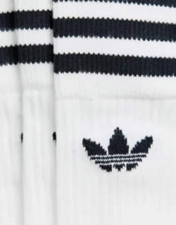 Adidas Originals Adicolor Trefoil 3 Pack Crew Socks In