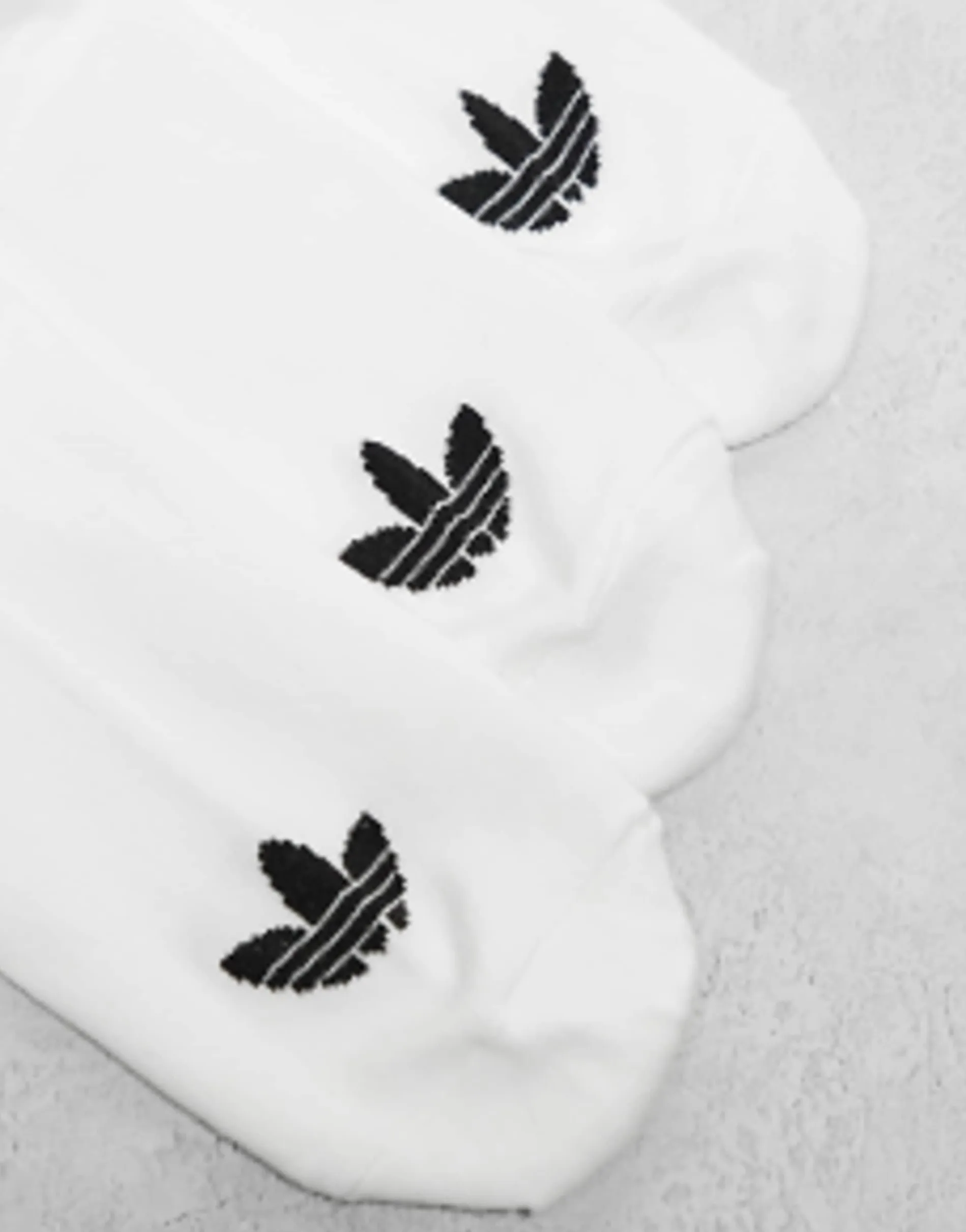 Adidas Originals Adicolor Trefoil 3 Pack Trefoil Trainer Socks In