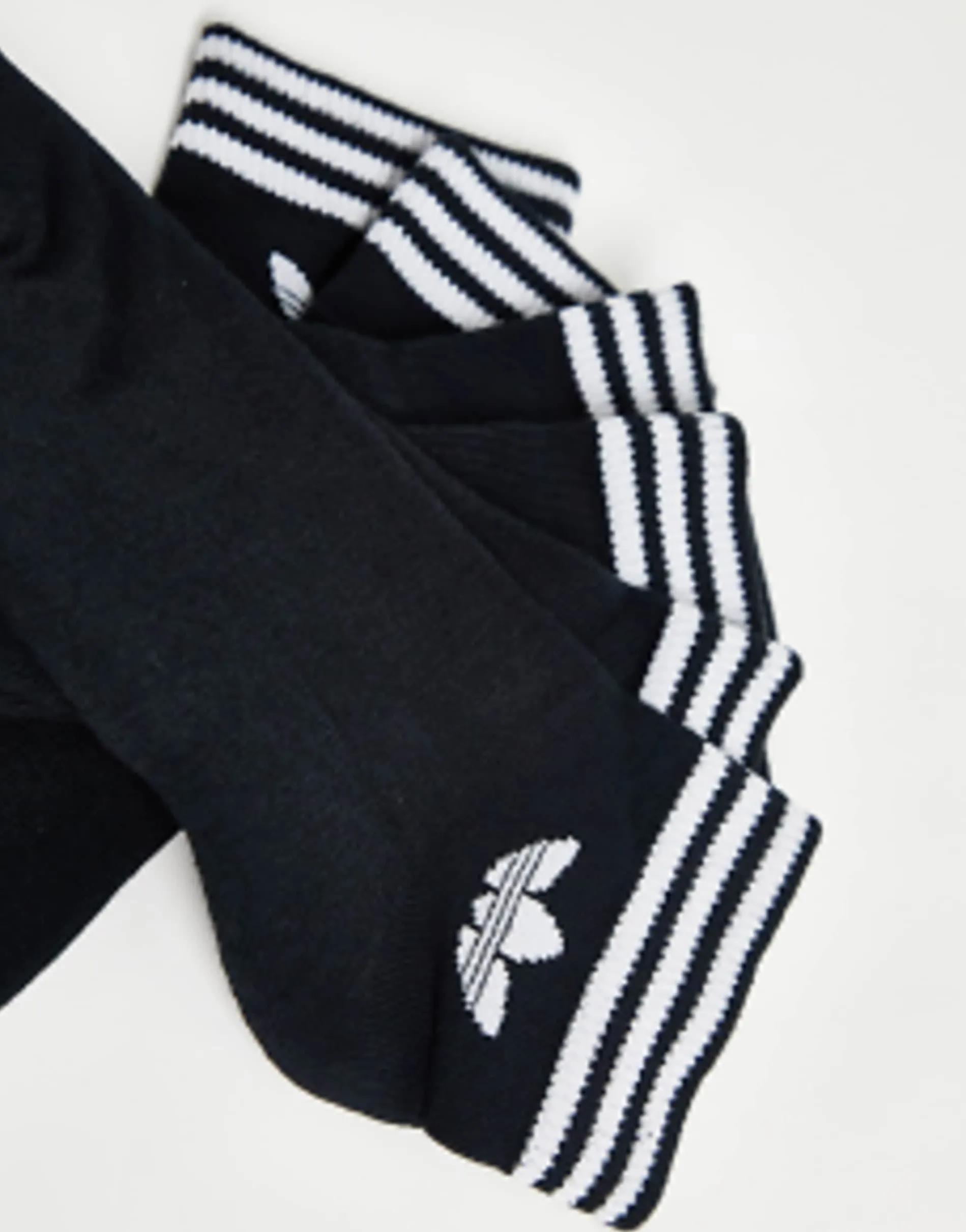 Adidas Originals Adicolor Trefoil 3 Pack Ankle Socks In