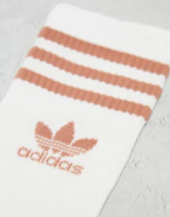 Adidas Originals Mid Cut Socks In Neutrals