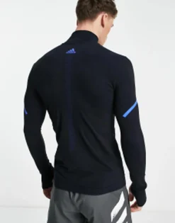 Adidas Running Cold Rdy Long Sleeve Top With Reflective Detail In