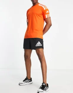Adidas Running Run It Logo Shorts In