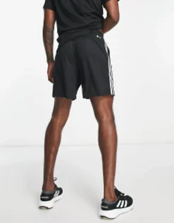 Adidas Training Train Essentials 3 Stripe Shorts In