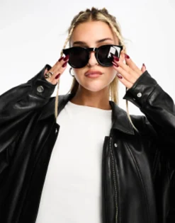 Aj Morgan Retro Round Sunglasses In