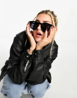Aj Morgan Retro Round Sunglasses In