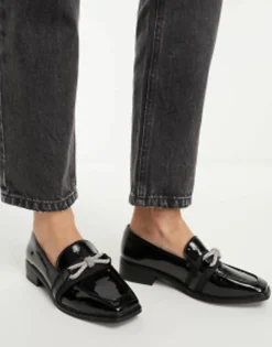 Aldo Encore Embellished Loafers In Patent