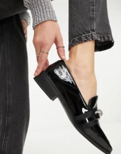 Aldo Encore Embellished Loafers In Patent