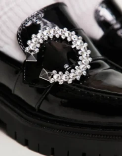 Aldo Joesiee Chunky Loafers With Embellished Buckle In