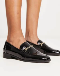 Aldo Valenaclya Chain Loafers In Patent