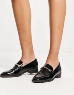 Aldo Valenaclya Chain Loafers In Patent