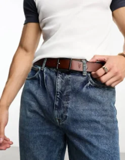 Allsaints 35Mm Leather Belt In Brown