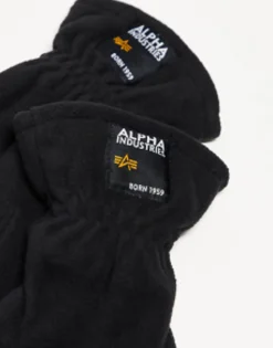 Alpha Industries Label Fleece Gloves In