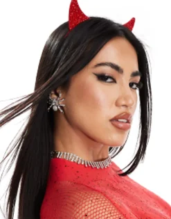 Ann Summers Halloween Diamante Devil Horn Headband In