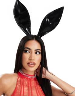Ann Summers Vinyl Bunny Ears Headband In