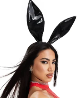 Ann Summers Vinyl Bunny Ears Headband In