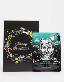 Barber Pro Christmask Card With Gentleman'S Face Mask