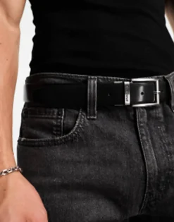 Barbour Reversable Tartan Leather Belt In Brown