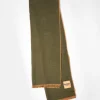 Barbour X Exclusive Unisex Two Tone Scarf In Olive & Orange