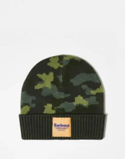 Barbour X Exclusive Unisex Patch Logo Beanie In