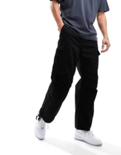 Bershka Parachute Cargo Trousers In