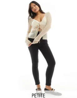 Bershka Petite High Waist Skinny Jean In
