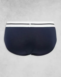 Boss Bodywear Bold 3 Pack Hipster Brief In Black, Blue And White