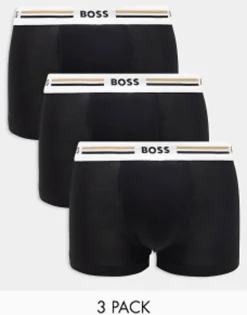Boss Bodywear Revive 3 Pack Trunks In