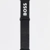 Boss Men'S Silicone Logo Apple Watch Strap In