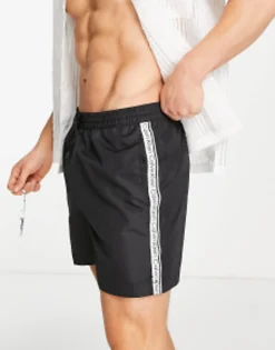Calvin Klein Core Logo Swim Shorts In