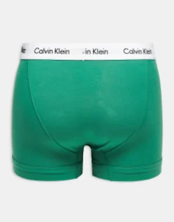 Calvin Klein Cotton Stretch Trunks In Multi