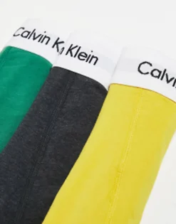 Calvin Klein Cotton Stretch Trunks In Multi