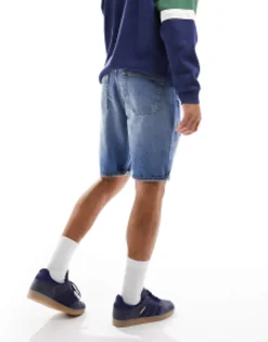 Calvin Klein Jeans Cc Regular Denim Shorts In Light Wash Blue