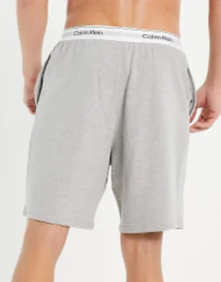 Calvin Klein Lounge Shorts In Grey With Logo Waistband