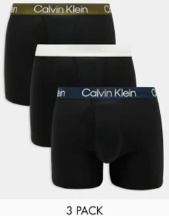 Calvin Klein 3-Pack Boxer Brief With Coloured Waistband In