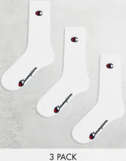 Champion Crew Socks In 3 Pack