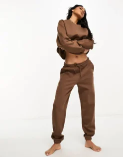Chelsea Peers Mix&Match Joggers In Brown