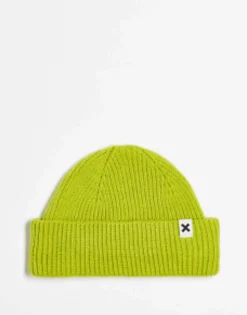 Collusion Unisex Fisherman Beanie In Lime Green