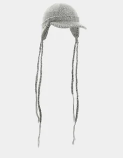 Collusion Unisex Knitted Cap With Tassels In