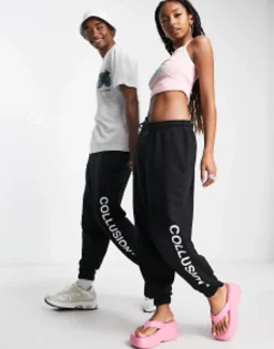 Collusion Unisex Logo Jogger In