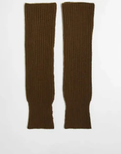 Collusion Unisex Long Sleeve Knitted Fingerless Gloves In