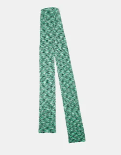 Collusion Unisex Skinny Scarf In Green Tie Dye