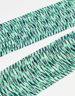 Collusion Unisex Skinny Scarf In Green Tie Dye